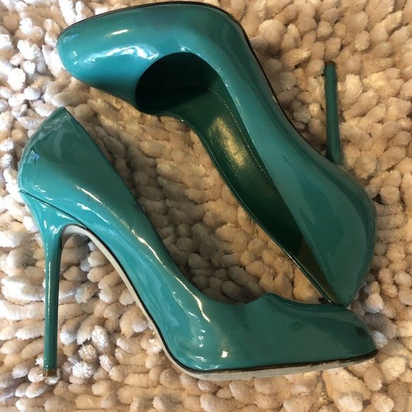 Sergio Rossi Sean Green Stiletto Heel Pumps - Picture 1 of 6